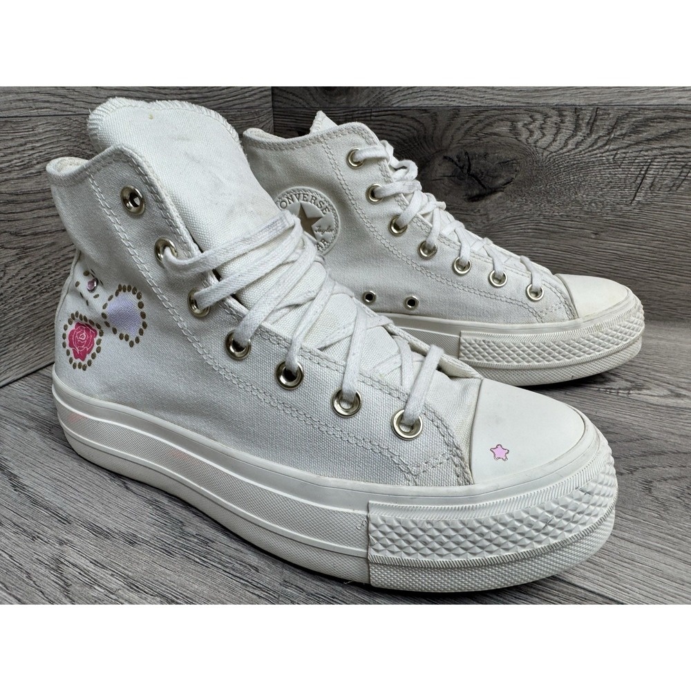 CONVERSE Chuck Taylor All Star Platform Return To Festival Womens US 7.5 White